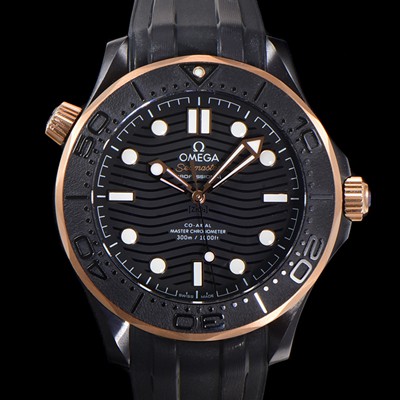 홍콩명품 [오메가] 남성용 1:1수제공정형 씨마스터 다이버 300M 210.62.44.20.01.001 코-액시얼 마스터 Cal.8806 크로노메터 43.5mm 세라믹 제질 블랙다이얼 OMG20173  