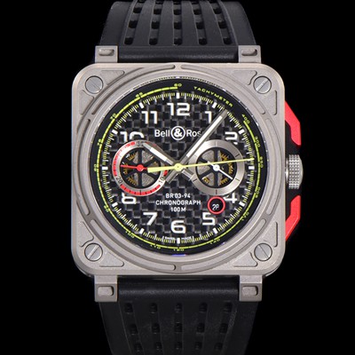 홍콩명품 [벨앤로즈] 남성용 BR0394-RS18 다이버 티타늄 소재 오토매틱 42mm 러버줄 블랙 다이얼 bel4100  