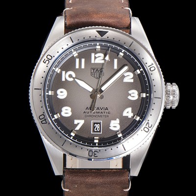 홍콩명품 [태그호이어] 남성용 오타비아 WBE5114 베스트에디션 오토매틱 42미리 가죽줄 그레이다이얼 TAG73876  