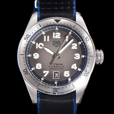홍콩명품 [태그호이어] 남성용 오타비아 WBE5114 베스트에디션 오토매틱 42미리 가죽줄 그레이다이얼 TAG73877  