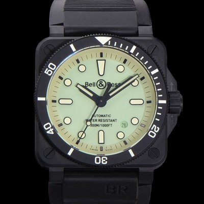 홍콩명품 [벨엔로즈] 남성용 BR03A 오토매틱 2892타입 42mm 세라믹 우레탄줄 그린 다이얼 bel4105  