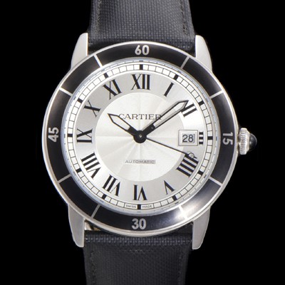 홍콩명품 [까르띠에] 롱드 끄로아지에 WSRN0002 오토매틱 ETA2824-2 42mm 남성용시계 나토천스트랩 화이트 다이얼 car69312  