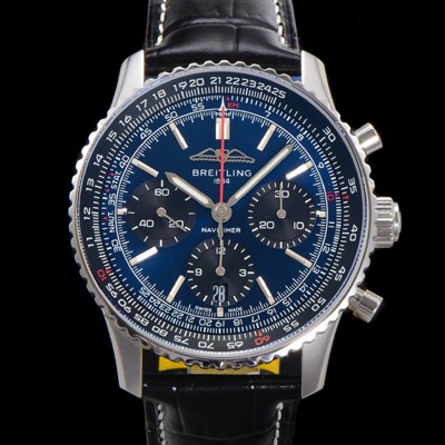 홍콩명품 [브라이틀링] 남성용 네비타이머 AB0139241C1P1 크로노그래프 ETA7750-2 타입 오토매틱 43mm 가죽줄 블루 다이얼 bre5999  