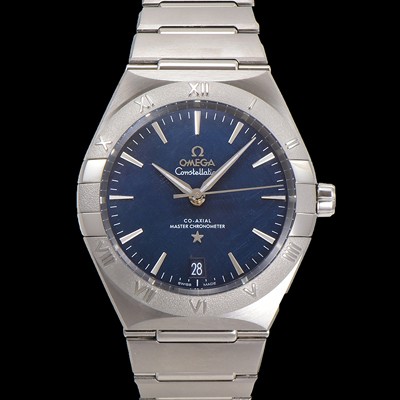 홍콩명품 [오메가] 남성용 1:1수제공정! 131.30.41.21.99.003 무브UP 컨스틸레이션 코-엑시얼 마스터 오토매틱 Cal.8900타입 41mm  메탈줄 블루 다이얼 omg20182  