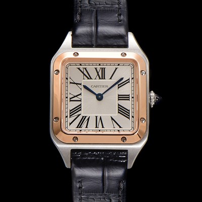 홍콩명품 [까르띠에] 여성용 산토스 W2SA0012 쿼츠 38mm S 사이즈 18K 로즈골드 화이트 다이얼 car69328  