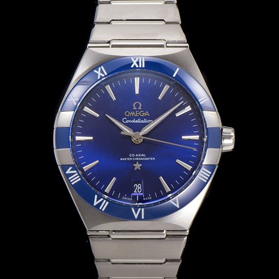 홍콩명품 [오메가] 남성용 1:1수제공정! 131.33.41.21.03.001 무브UP 컨스틸레이션 코-엑시얼 마스터 오토매틱 Cal.8900타입 41mm  메탈줄 블루 다이얼 omg20175  