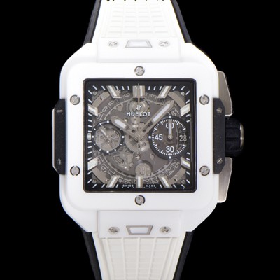 홍콩명품 [휴블렛] 남성용 스퀘어 뱅 유니코 821.HX.0170.RX 스켈레톤 다이얼 티타늄 에디션 세라믹 42미리 오토매틱 무브먼트 우레탄 러버밴드 hub2134  