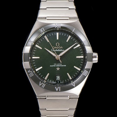 홍콩명품 [오메가] 남성용 1:1수제공정! 131.30.41.21.99.002 무브UP 컨스틸레이션 코-엑시얼 마스터 오토매틱 Cal.8900타입 41mm  메탈줄 그린 다이얼 omg20178  