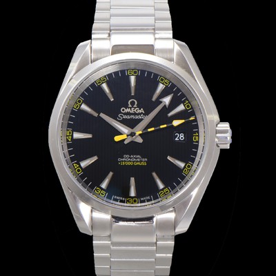 홍콩명품 [오메가] 남성용 항자성 타임피스 씨마스터 231.10.42.21.01.002 아쿠아테라 150M 마스터 41.5mm 코-액시얼 15,000가우스 크로노미터 블랙 다이얼 오토매틱 무브먼트 omg20220  