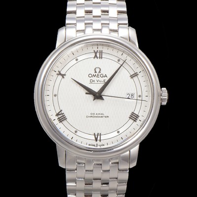 홍콩명품 [오메가] 남성용 드빌 프레스티지 424.10.40.20.02.005 오토매틱 Cal.8800타입 39.5mm 메탈줄 화이트 다이얼 omg20191  