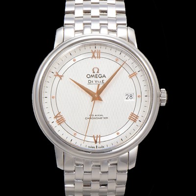 홍콩명품 [오메가] 남성용 드빌 프레스티지 424.10.40.20.02.004 오토매틱 Cal.8800타입 39.5mm 메탈줄 화이트 다이얼 omg20193  