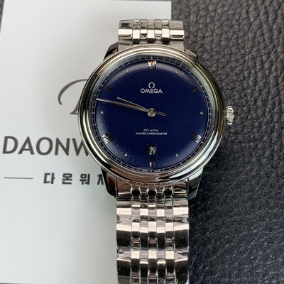 홍콩명품 [오메가] 남성용 드빌 프레스티지 434.10.40.20.03.001 오토매틱 Cal.8800타입 40mm 메탈줄 블루 다이얼 omg20213  