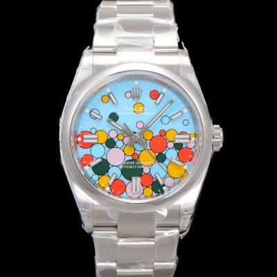 홍콩명품 [로렉스] 남성용 904스틸 오이스터 m126000-0009 퍼페추얼 36mm 오토매틱 Cal.3230 타입 터콰이즈 블루 다이얼 rol5307  