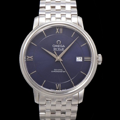 홍콩명품 [오메가] 남성용 드빌 프레스티지 424.10.40.20.03.001 오토매틱 Cal.8800타입 39.5mm 메탈줄 블루 다이얼 omg20197  