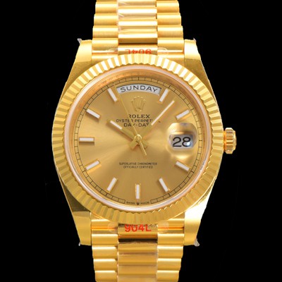 홍콩명품 [로렉스] 남성용 데이데이트 m228238-0003 18K 옐로우골드 40mm 오토매틱 Cal.3255 타입 샴페인 다이얼 rol5299  