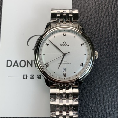 홍콩명품 [오메가] 남성용 드빌 프레스티지 434.10.40.20.02.001 오토매틱 Cal.8800타입 40mm 메탈줄 화이트 다이얼 omg20209  