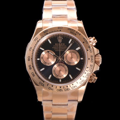 홍콩명품 [로렉스] 남성용 코스모그래프 데이토나 m126505-0001 18K 로즈골드 40mm 크로노그래프 7750 오토매틱 무브먼트 블랙 다이얼 rol5336  