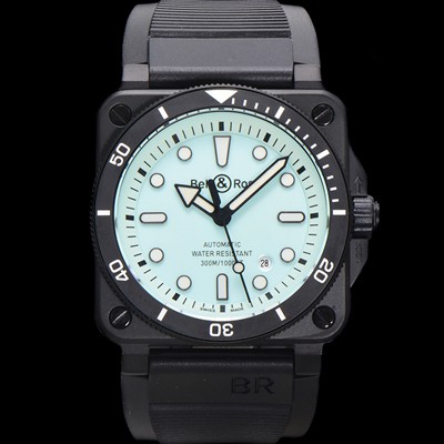 홍콩명품 [벨엔로즈] 남성용 인스트루먼트03 BR03A-D-LM-CESRB 오토매틱 9015타입 42mm 세라믹 우레탄줄 블루 다이얼 bel4111  