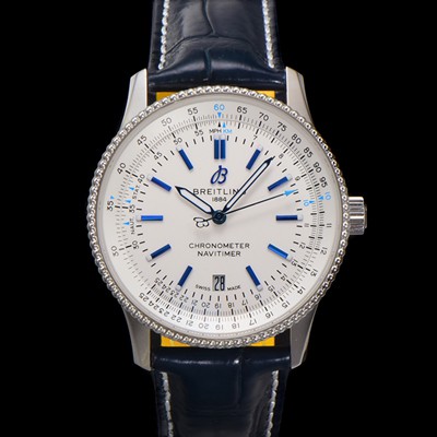 홍콩명품 [브라이틀링] 남성용 네비타이머 A173263A1G1P1 크로노그래프 오토매틱 2824 타입 41mm 가죽줄 화이트 다이얼 bre6041  