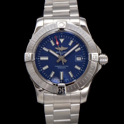 홍콩명품 [브라이틀링] 남성용 어벤져 A17318101C1A1 오토매틱 2824타입 44mm 메탈줄 블루 다이얼 bre6051  