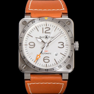 홍콩명품 [벨엔로즈] 남성용 인스트루먼트03 BR0393-GMT-STSCA 오토매틱 2836타입 42mm 우레탄줄 화이트 다이얼 bel4118  