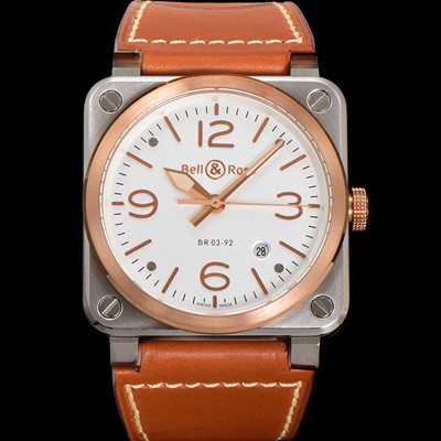 홍콩명품 [벨엔로즈] 남성용 인스트루먼트03 BR03A-WH-STPGSC 오토매틱 9015타입 42mm 우레탄줄 화이트 다이얼 bel4119  