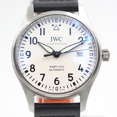 홍콩명품 [아이더블유씨] 남성용 파일럿 워치 마크 XVIII IW327004 어린왕자 에디션 센트럴 해킹 세컨즈 40mm 화이트 다이얼 오토매틱 무브먼트 iwc4077  