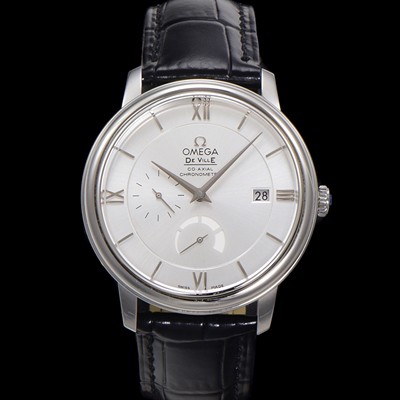 홍콩명품 [오메가] 남성용 드빌 424.13.40.21.02.001 프레스티지 코-액시얼 39.5mm 오토매틱 Cal.2627 타입 실버 다이얼 omg0163  