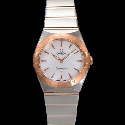 홍콩명품 [오메가] 여성용 컨스틀레이션 131.20.28.60.05.001 로즈골드 28mm 쿼츠 무브먼트 화이트 자개 다이얼 omg0154  