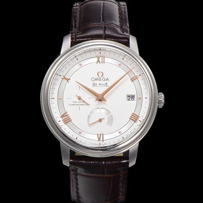 홍콩명품 [오메가] 남성용 드빌 424.13.40.21.02.001 프레스티지 코-액시얼 39.5mm 오토매틱 Cal.2627 타입 빈티지 실버 다이얼 omg0164  