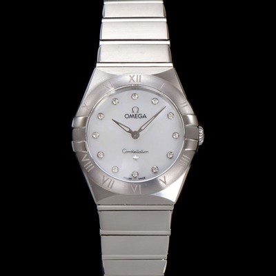 홍콩명품 [오메가] 여성용 컨스틀레이션 131.10.28.60.55.001 쿼츠 무브먼트 28mm 화이트 자개 다이얼 omg0144  