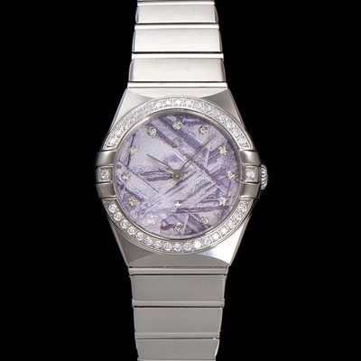 홍콩명품 [오메가] 여성용 컨스틀레이션 131.15.28.60.99.001 다이아몬드 세팅 베젤 28mm 쿼츠 무브먼트 메테오라이트 다이얼 omg0147  