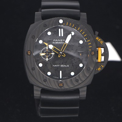 홍콩명품 [파네라이] 남성용 서브멀시브 GMT 카보텍 네이비 실 PAM01324 오토매틱 Cal.P9000타입 44mm 블랙 다이얼 pan5231  