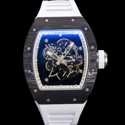 홍콩명품 [리차드밀레] 남성용 RM055 NTPT 카본 케이스 50mm 스켈레톤 다이얼 기계식 수동형 무브먼트 ric0259  