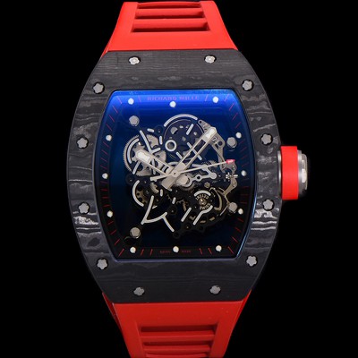 홍콩명품 [리차드밀레] 남성용 RM055 NTPT 카본 케이스 50mm 스켈레톤 다이얼 기계식 수동형 무브먼트 ric0261  