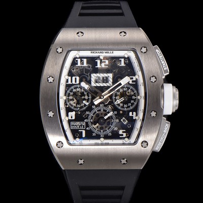 홍콩명품 [리차드밀레] 남성용 RM11-FM 티타늄 케이스/스텐레스 스틸 베젤 크로노그래프 50mm 오토매틱 무브먼트 스켈레톤 다이얼 ric0254  