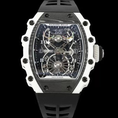 홍콩명품 [리차드밀레] 남성용 RM21-02 투어빌론 포지드 카본 51mm 투르비용 무브먼트 스켈레톤 다이얼 ric0285  