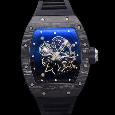 홍콩명품 [리차드밀레] 남성용 RM055 NTPT 카본 케이스 50mm 스켈레톤 다이얼 기계식 수동형 무브먼트 ric0265  