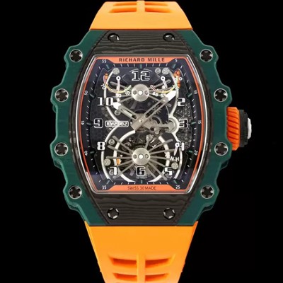 홍콩명품 [리차드밀레] 남성용 RM21-02 투어빌론 포지드 카본 51mm 투르비용 무브먼트 스켈레톤 다이얼 ric0297  