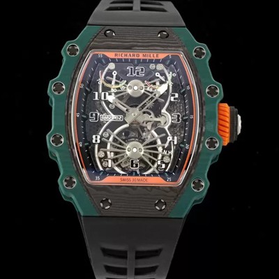 홍콩명품 [리차드밀레] 남성용 RM21-02 투어빌론 포지드 카본 51mm 투르비용 무브먼트 스켈레톤 다이얼 ric0298  