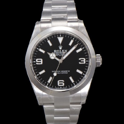 홍콩명품 [로렉스] 남성용 New 신형 익스플로러 m214270-0003 오이스터 스틸 39mm 오토매틱 Cal.3230 무브먼트 블랙 다이얼 rol5387  
