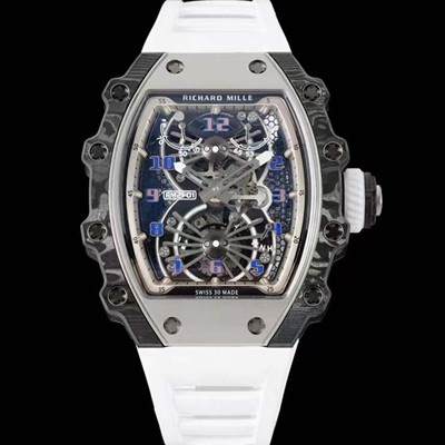 홍콩명품 [리차드밀레] 남성용 RM21-02 투어빌론 포지드 카본 51mm 투르비용 무브먼트 스켈레톤 다이얼 ric0301  