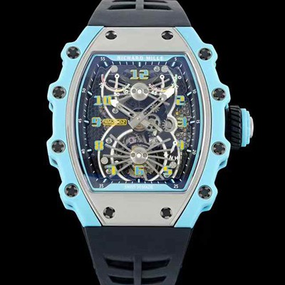 홍콩명품 [리차드밀레] 남성용 RM21-02 투어빌론 포지드 카본 51mm 투르비용 무브먼트 스켈레톤 다이얼 ric0303  