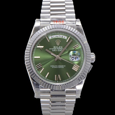 홍콩명품 [로렉스] 남성용 New 데이데이트 m228239-0033 무게187g 40mm 오토매틱 Cal.2836-2 타입 그린 다이얼 rol5393  