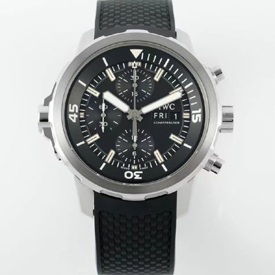 홍콩명품 [아이더블유씨] 남성용 아쿠아타이머 IW376803 크로노그래프 베스트 에디션 44mm 오토매틱 무브먼트 블랙 다이얼 iwc4113  