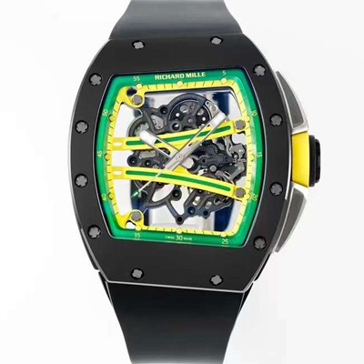 홍콩명품 [리차드밀레] 남성용 리차드밀 RM61-01 세라믹 50mm 기계식 수동형 무브먼트 스켈레톤 다이얼 ric0317  
