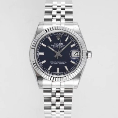 홍콩명품 [로렉스] 여성용 데이져스트 178274 플루티드 31mm 쥬빌레 오토매틱 2236타입 블루 다이얼 rol5438  