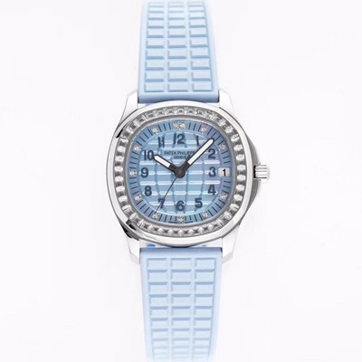 홍콩명품 [파텍필립] 여성용 아쿠아넛 5072G-001 35.6mm 오토매틱 Cal.324 타입 블루 다이얼 pat2233  