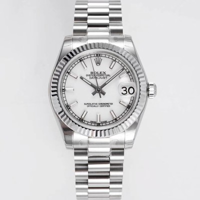 홍콩명품 [로렉스] 여성용 데이져스트 178274 플루티드 31mm 오이스터 오토매틱 2236타입 화이트 다이얼 rol5441  