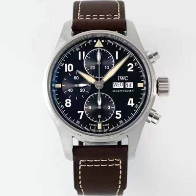홍콩명품 [아이더블유씨] 남성용 파일럿 워치 IW387903 스핏파이어 크로노그래프 43mm 오토매틱 무브먼트 블랙 다이얼 iwc4115  